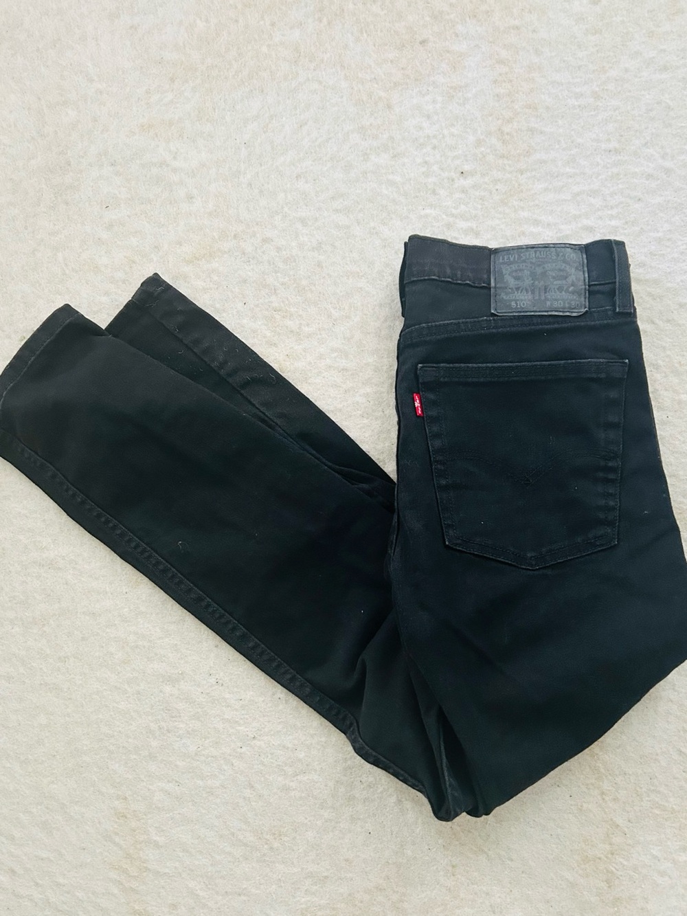 Levi's Men's Black Slim Jeans 30 x 30